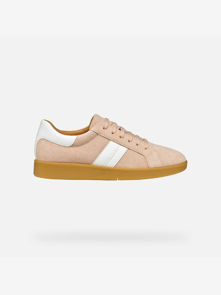 Geox Creme Geox Damen Meleda Turnschuhe
