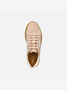 Geox Creme Geox Damen Meleda Turnschuhe