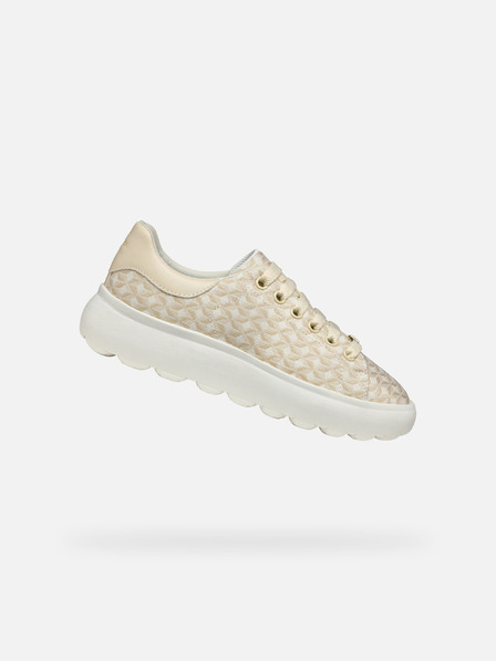 Geox Creme Geox Spherica EC4.1 Damen Turnschuhe