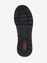 Rieker Damen schwarz und braun gemusterte Loafers Rieker