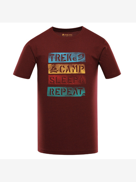 ALPINE PRO Schnelltrocknendes Herren-T-Shirt mit Cool Dry ALPINE PRO BOLEN 2 merlot Variante pb