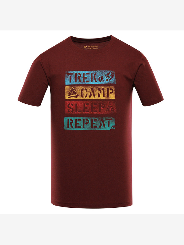 ALPINE PRO Schnelltrocknendes Herren-T-Shirt mit Cool Dry ALPINE PRO BOLEN 2 merlot Variante pb