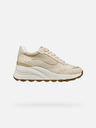 Geox Cremefarbene Damen-Turnschuhe Geox Spherica EC13