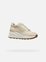 Geox Cremefarbene Damen-Turnschuhe Geox Spherica EC13