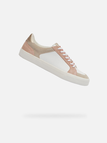 Geox Creme Frauen Geox Emmeleny Turnschuhe
