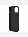 Guess Guess PU Grained 4G Metall Logo Back Cover für iPhone 15 Schwarz