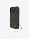 Guess Guess 4G Charm Back Cover für iPhone 16 Pro Max Ton in Ton Braun