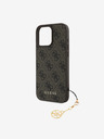 Guess Guess 4G Charm Back Cover für iPhone 16 Pro Max Ton in Ton Braun