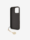 Guess Guess 4G Charm Back Cover für iPhone 16 Pro Max Ton in Ton Braun