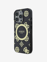 Guess IML 4G Peony MagSafe Backcover für iPhone 16 Pro Max Black Handyhülle