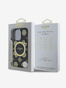 Guess IML 4G Peony MagSafe Backcover für iPhone 16 Pro Max Black Handyhülle