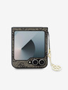Guess Guess 4G Charm Back Cover für Samsung Galaxy Z Flip 6 Braun