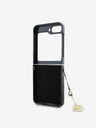Guess Guess 4G Charm Back Cover für Samsung Galaxy Z Flip 6 Braun