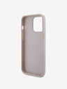 Guess PU 4G Strass Triangle Metal Logo Backcover für iPhone 15 Pro Max Pink Handyhülle