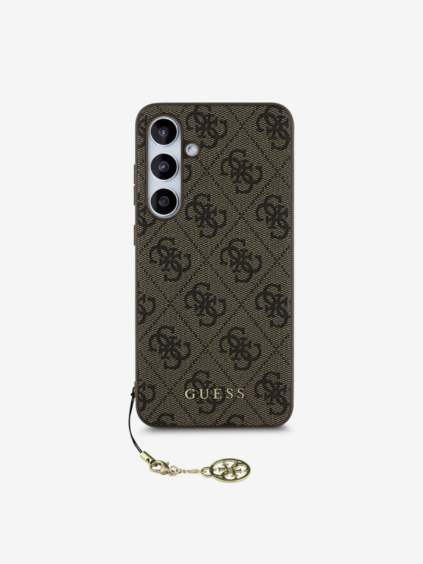 Guess Guess 4G Charm Rückseitenschutz für Samsung Galaxy S24 FE Braun