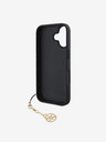 Guess Guess 4G Charm Back Cover für iPhone 16 Plus Ton in Ton Grau
