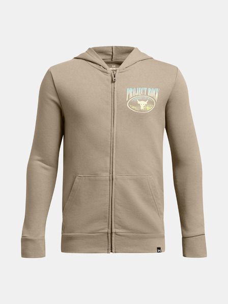 Under Armour Boys' Hoodie Under Armour Pjt Rck Boys LS FZ HD Q1-BRN