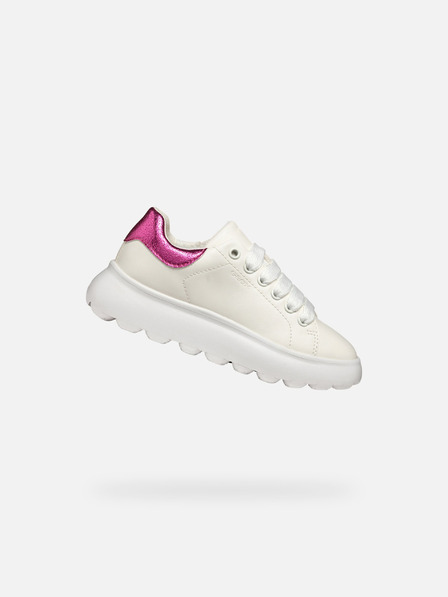 Geox Weiße Geox Puffypop Turnschuhe für Mädchen