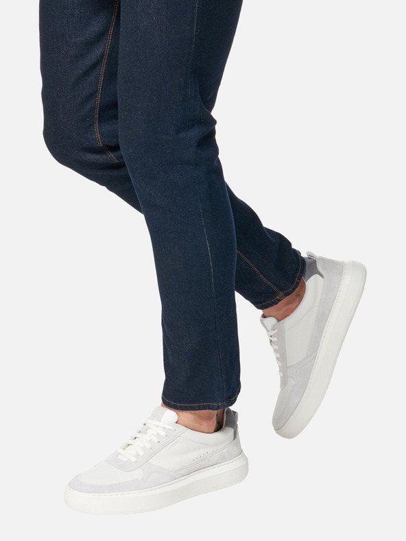 Geox Creme Herren Geox Deiven Turnschuhe