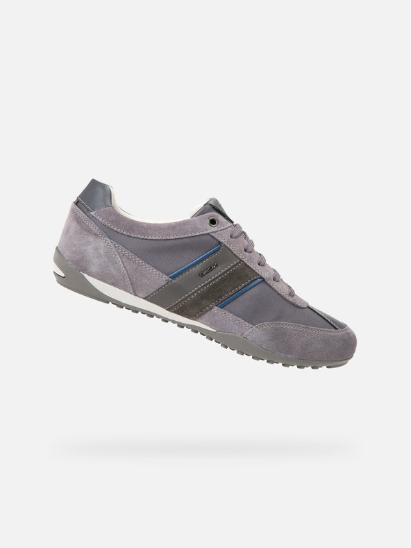 Geox Dunkelgraue Herren Geox Wells Turnschuhe