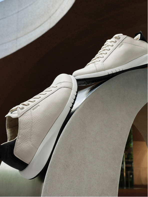 Geox Weiße Herren Geox Aerantis Turnschuhe