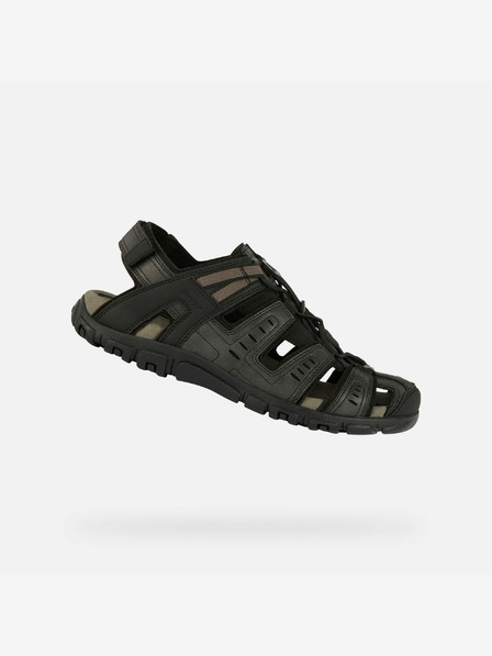 Geox Schwarze Herren Geox Strada Sandalen