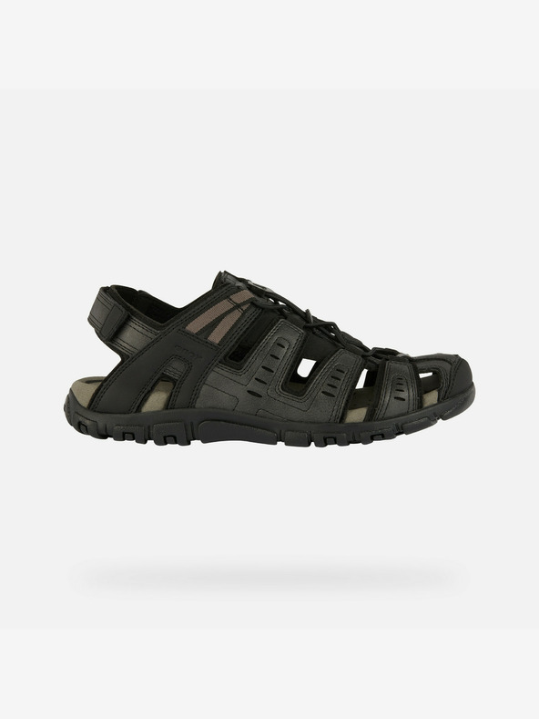 Geox Schwarze Herren Geox Strada Sandalen