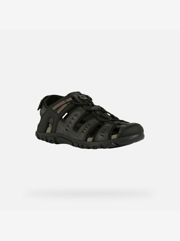 Geox Schwarze Herren Geox Strada Sandalen