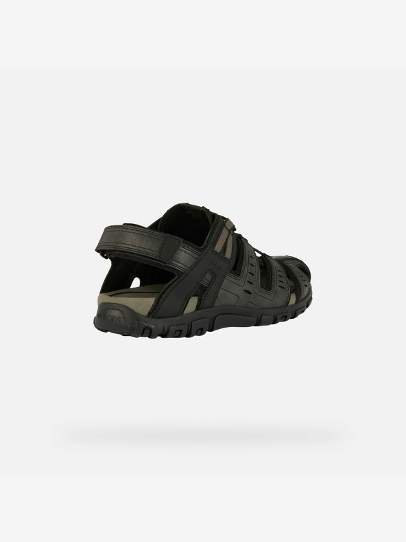 Geox Schwarze Herren Geox Strada Sandalen