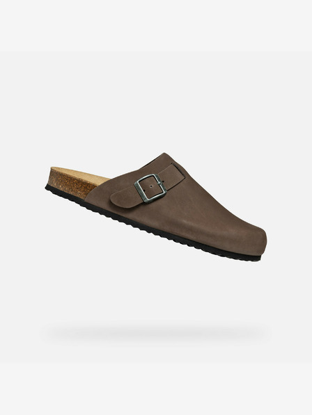 Geox Dunkelbraune Herren Geox Sandale Ghita Hausschuhe