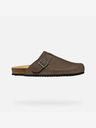 Geox Dunkelbraune Herren Geox Sandale Ghita Hausschuhe
