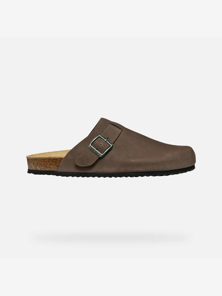 Geox Dunkelbraune Herren Geox Sandale Ghita Hausschuhe