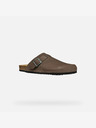 Geox Dunkelbraune Herren Geox Sandale Ghita Hausschuhe