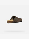 Geox Dunkelbraune Herren Geox Sandale Ghita Hausschuhe