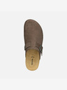 Geox Dunkelbraune Herren Geox Sandale Ghita Hausschuhe