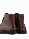 Ombre Clothing Herrenschuhe mit hohem Absatz aus glänzendem Öko-Leder braun Ombre Clothing