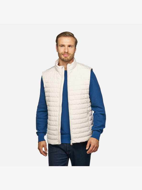 Geox Creme Herren Geox Warrens Weste