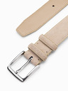 Ombre Clothing Einfarbiger Herrengürtel aus natürlichem Wildleder in Beige von Ombre Clothing