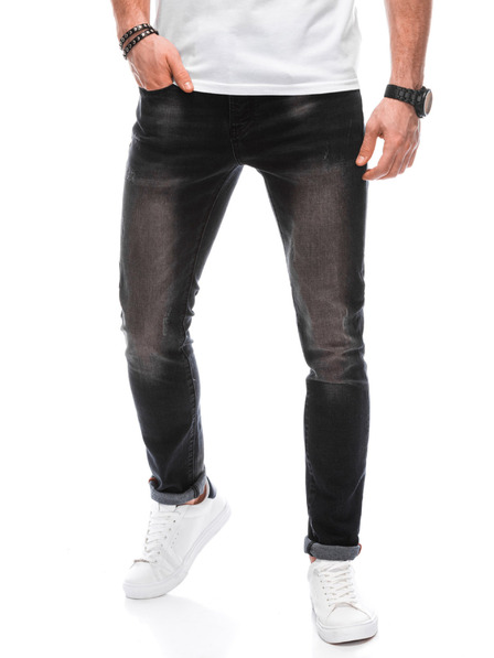 Edoti Schwarze Herrenjeans Edoti