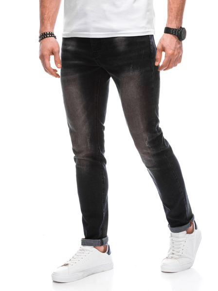 Edoti Schwarze Herrenjeans Edoti