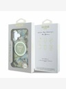Guess Guess IML Glitter Magnolia und Triangle Logo MagSafe Back Cover für iPhone 16 Grün