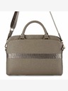 Guess Guess PU genarbte Dreieckslogo-Notebooktasche 15/16" Braun