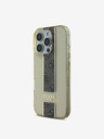 Guess Guess IML Middle 4G Stripe Schutzhülle für iPhone 16 Pro Max Braun