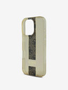 Guess Guess IML Middle 4G Stripe Schutzhülle für iPhone 16 Pro Max Braun