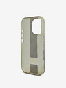 Guess Guess IML Middle 4G Stripe Schutzhülle für iPhone 16 Pro Max Braun