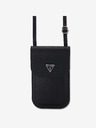 Guess Guess PU Grained Triangle Logo Handytasche Schwarz