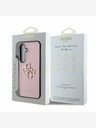Guess Guess PU genarbtes 4G Metall-Logo Rückseite für Samsung Galaxy S25+ Pink