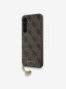Guess Guess 4G Charm Back Cover für Samsung Galaxy A35 5G Braun