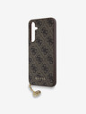 Guess Guess 4G Charm Back Cover für Samsung Galaxy A35 5G Braun