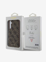 Guess Guess 4G Charm Back Cover für Samsung Galaxy A35 5G Braun